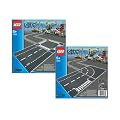 Lego City 7280 Gerade Stra�e mit Kreuzung und 7281 Kurve mit T Kreuzung