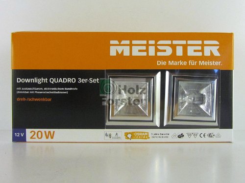 MEISTER Downlight Quadro 12Volt