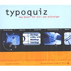 Typoquiz. Typografie im Pocketformat (Kartenspiel)