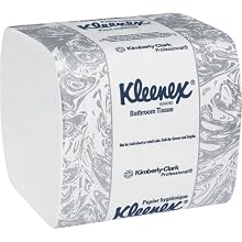Kimberly-Clark Kleenex 48280 Fiber Hygienic Bathroom Tissue, 8-19/64" Length x 4-1/2" Width (36 Packs of 250)