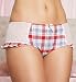 Ceriso Check Print Panel Frill Shorts