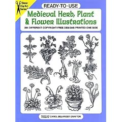 Ready-to-Use Medieval Herb, Plant and Flower Illustrations: 294 Different Copyright-Free Designs Printed One Side (Clip Art Series)