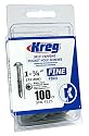 Kreg SML-F125-100 1-1/4-Inch 7-Fine Washer-Head Pocket Screws, 100-Count
