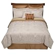Neutral Branch 8 Pc Bed Set - Browns/ Creams (Queen)