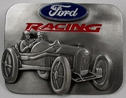 Ford Racing Enamel Pewter Buckle