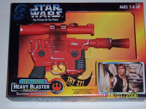 51HQPHWQ6SL Star Wars Power of the Force Electronic Heavy Blaster BlasTech DL 44 with Electronic Laser Sounds