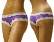Mary Green Silk Knit Low Cut Boy Thong with Lace - LL6
