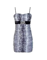 Animal Print Summer Fitted Ruched Empire   Waistline Polyester/Spandex  Dress
