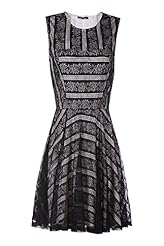 Striped Print Floral Print Summer Vintage Mesh Lace Tank Prom Dress/Party Dress/Mini Dress 