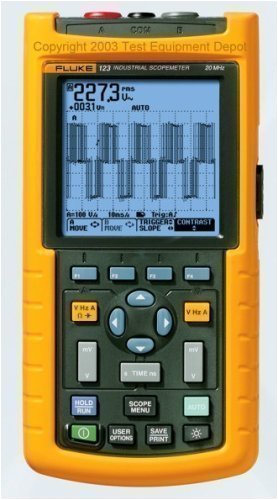 Fluke 123/003 Scopemeter Oscilloscope,20 MHz, 2 Channel