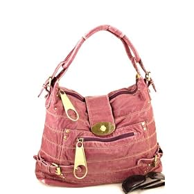 Purple Passion Stripe Stitch Hobo/Handbag - Free Shipping