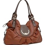 Designer Inspired fashion shoulder bag front flap w/ magnet