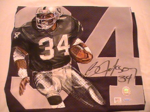 BO JACKSON SIGNED AUTOGRAPHED OAKLAND RAIDERS JERSEY+ HOLOGRAM