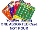 Regal Travel Auto Bingo Game Card - Car Bingo, Assorted Colors (Sold Individually)