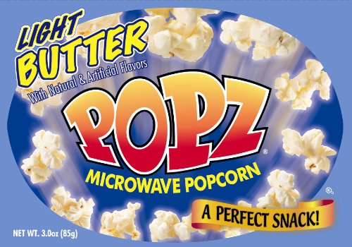 Popz Light Butter Microwave Popcorn Bags