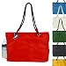 Zipper Top Rope Tote Bag