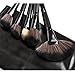 Moonight 24 Pieces Makeup Brushes Set - Black