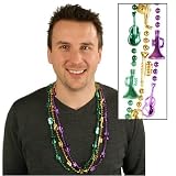 33 Mardi Gras Musical Instrument Beads Asst. (3 count)