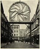 1912 Print Los Angeles California 20 Foot Perpetual Motion Wheel McKee Cafe - Original Halftone Print