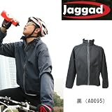 【a0094/a0095 jaggad〔ジャグド〕紳士（メンズ）裏起毛 防寒 サイクリングウェア】 (黒（A0095）, Mサイズ)