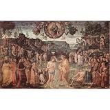 Pietro Perugino (Frescoes in the Sistine Chapel, scene: Baptism of Christ) Art Poster Print - 11x17