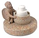 Swimline 8591 Floating Triple Tier Pool Fountain, Stone, Cherub