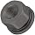 12L14 Steel Flange Nut, Black Oxide Finish, Metric Coarse 6H Threads, 1/4"-28 Thread Size, 3/8" Width Across Flats, Pack Of 5