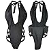Dong Dian Women's Halter Bandage One Piece Swimsuit Hollow Out Bikini Monokini