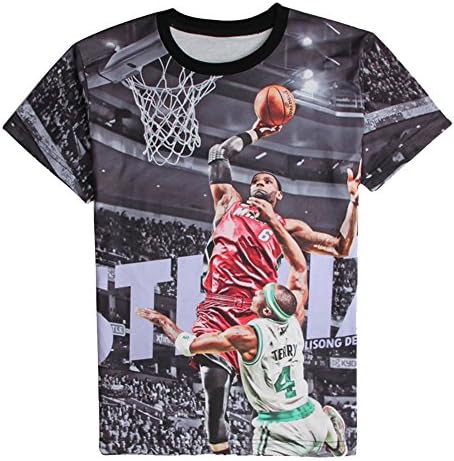Apparel Inter Unisex 3D print LeBron James Basketball Star Short Sleeve T Shirt