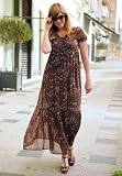 Jessica London Plus Size Floral Print Maxi Dress