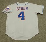 RUSTY STAUB New York Mets 1973 Majestic Cooperstown Throwback Away Baseball Jersey