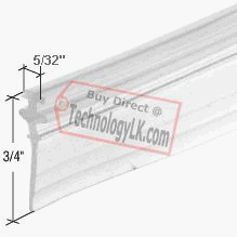 CRL Clear Shower Door Vinyl T Sweep and Seal - 36 in long