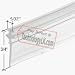 Tools & Hardware : CRL Clear Shower Door Vinyl 'T' Sweep and Seal - 36 in long