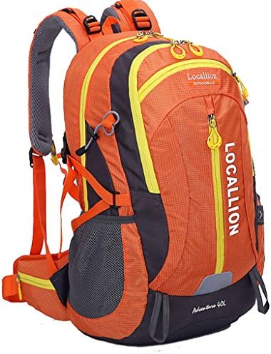 Donyan Outdoor Waterproof Mountain Hiking Backpack Large Volume 11.8*7.1*19.7" Lily Orange