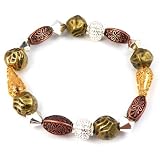 Earth - Tone Beaded Stretch Bracelet