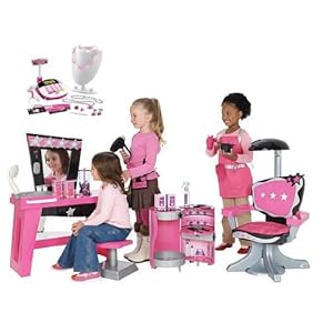 Dream Dazzlers So Chic! Salon Stylin Hair Salon, Stylist Station, Salon Chair, Stylist Belt & Shop and Scan Boutique 5 in 1 BUNDLE GIFT SET