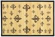 Laser Printed Split Bamboo Fleur De Lis Placemat 18" x 12" Set / 6