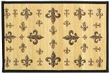Laser Printed Split Bamboo Fleur De Lis Placemat 18