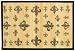 Laser Printed Split Bamboo Fleur De Lis Placemat 18" x 12" Set / 6