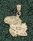 Anderson Jewelry Kansas Jayhawks Polished 1/2 Gold Charm