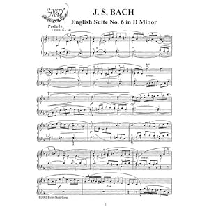 Tamera Rene Bach J S English Suite No 6 In D Minor Instantly Download And Print Sheet Music Read Online