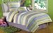 Annas Ruffle Purple Full / Queen Quilt with 2 Pillow Shams
