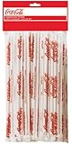 TableCraft Coca-Cola CC327 Wrapped Plastic Drinking Straws, 100-Pack
