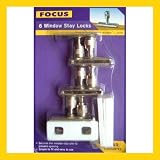 Review Focus (DIY) Limited 27571 / Project Pack of 6 Window Stay Locks, Keys & Fixings, Satin Finish