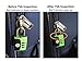 TSA Accepted 3 Digit Combination Luggage Lock for Travel Open Search Alert Indicator Heavy Duty, Sturdy, Quality Construction, Durable, Customs Friendly Free Ebook 2 Locks (1 Green and 1 Silver)