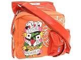 Ed Hardy - ORIGINAL ED HARDY TESS POSTMAN SLING BAG TEAL CANVAS AUTHENTIC