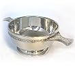 Pewter quaich friendship cup with celtic band