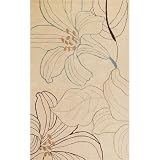Bali Beige Lily Contemporary Rug Size: 27 x 45