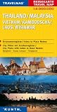 Reisekarte : Thailand / Malaysia / Vietnam / Kambodscha / Laos / Myanmar