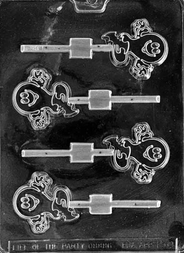 CUTE GHOST LOLLY Halloween Candy Mold Chocolate